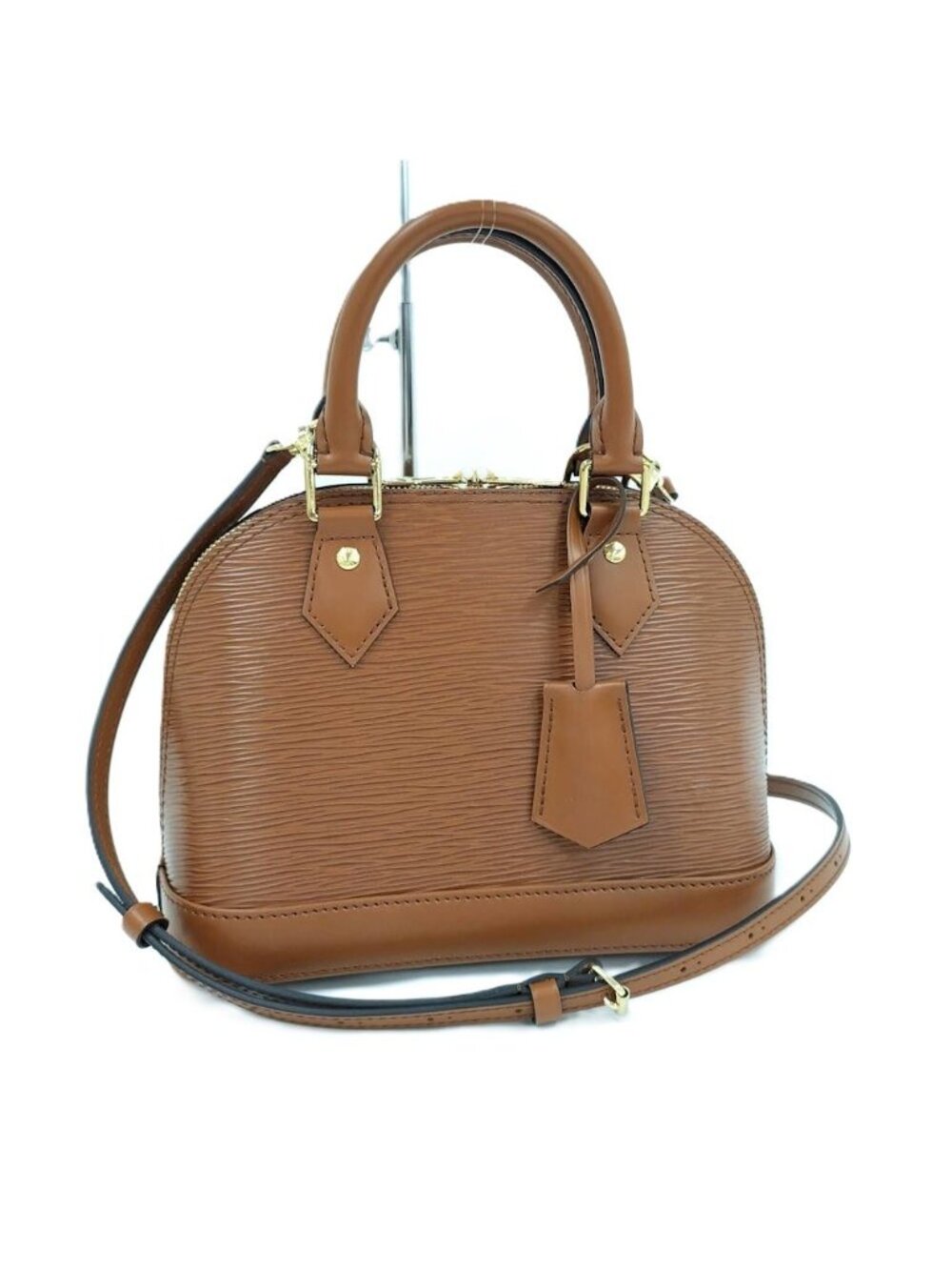 Louis Vuitton Alma BB 2-Way Handbag Epi Tan